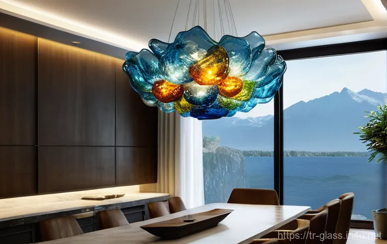 유리공예 맞춤형 조명 디자인 - Here are three detailed image generation prompts in English, designed to be suitable for a 15+ audie... 유리공예 맞춤형 조명 디자인 - Here are three detailed image generation prompts in English, designed to be suitable for a 15+ audie...